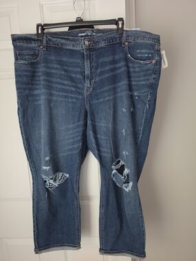 Old Navy Distressed Boyfriend Jeans NWT 24